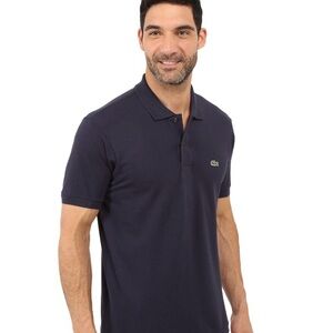 Lacoste Men's Navy Polo Shirt- Medium